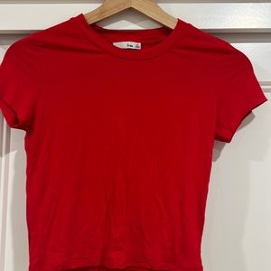 Aritzia Wilfred Free Red Tshirt